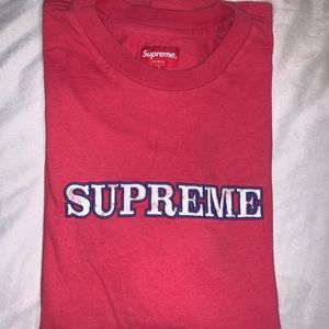 Supreme red tee